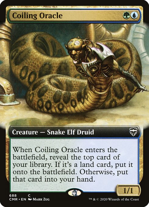 Coiling Oracle (688) - EXTENDED ART - Commander Legends - Game On