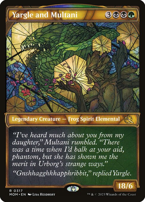 Yargle and Multani (317) - SHOWCASE (Foil) - March of the Machine - Game On