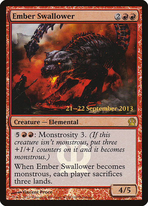 Ember Swallower (120★) (Foil) - Theros Promos - Game On