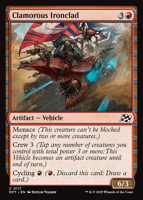 Clamorous Ironclad (117) (Foil) - Aetherdrift - Game On