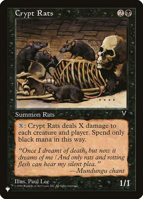 Crypt Rats (VIS-55) - The List - Game On