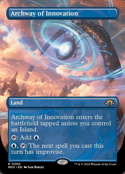 Archway of Innovation (350) - BORDERLESS - FULL ART (Foil) - Modern Horizons 3 - Game On