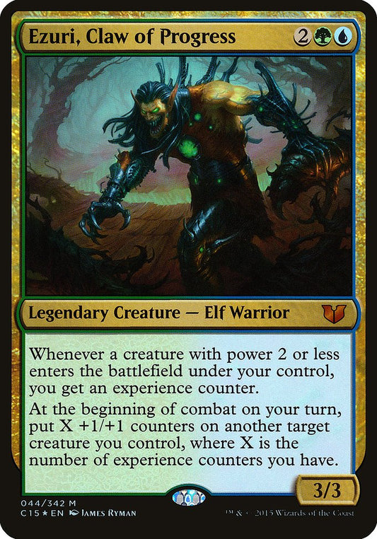 Ezuri, Claw of Progress (44) - OVERSIZE (Foil) - Commander 2015 Oversized - Game On