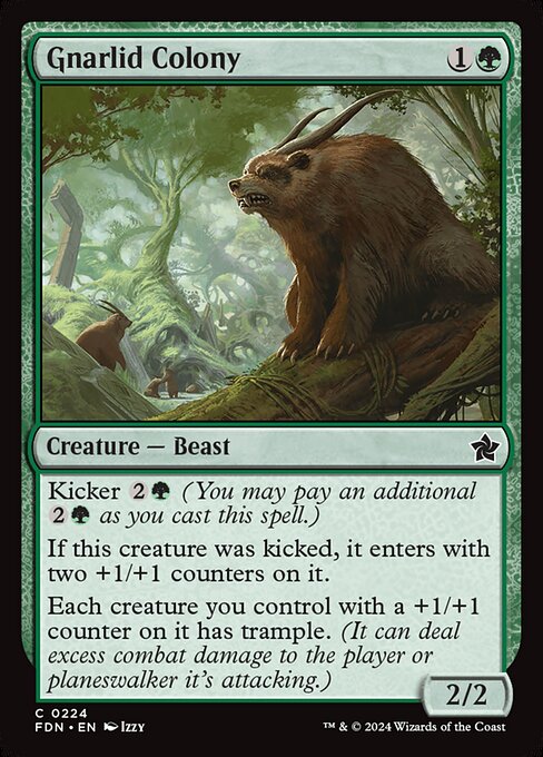 Gnarlid Colony (224) (Foil) - Foundations - Game On