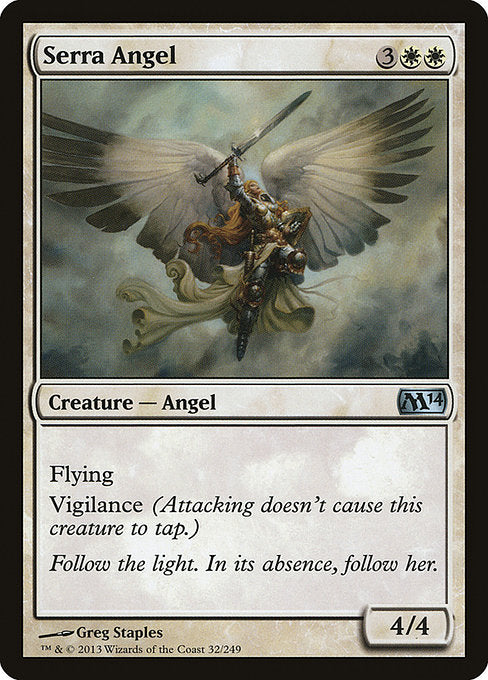 Serra Angel (32) (Foil) - Magic 2014 - Game On
