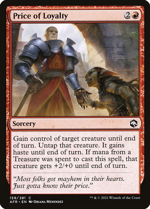 Price of Loyalty (159) (Foil) - Adventures in the Forgotten Realms - Game On