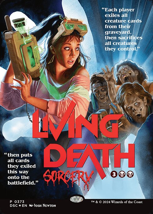 Living Death (373) - BORDERLESS (Foil) - Duskmourn: House of Horror Commander - Game On