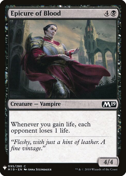 Epicure of Blood (M19-95) - The List - Game On