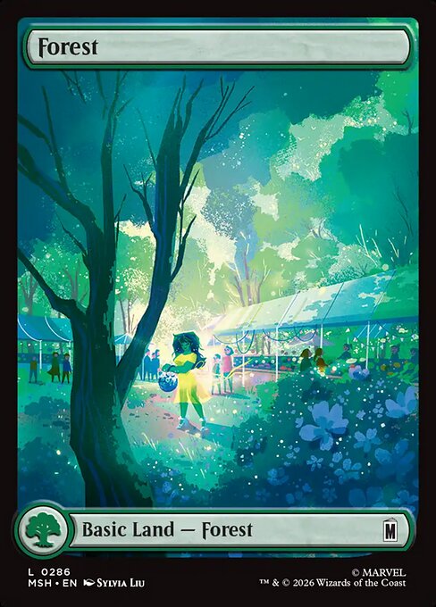 Forest (286) - FULL ART (Foil) - Marvel Super Heroes - Game On