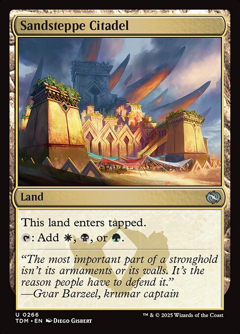 Sandsteppe Citadel (266) (Foil) - Tarkir: Dragonstorm - Game On