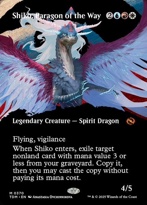 Shiko, Paragon of the Way (370) - BORDERLESS - Tarkir: Dragonstorm - Game On