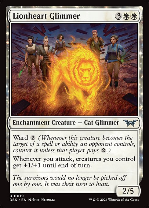 Lionheart Glimmer (19) - Duskmourn: House of Horror - Game On