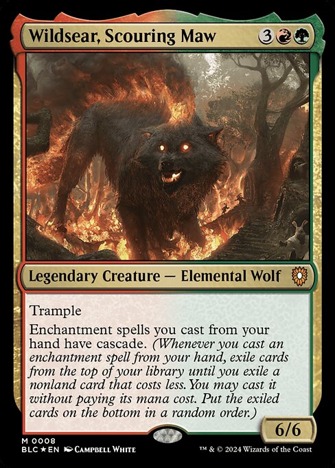 Wildsear, Scouring Maw (8) (Foil) - Bloomburrow Commander - Game On
