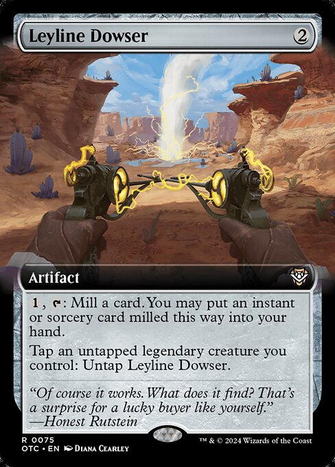 Leyline Dowser (75) - EXTENDED ART - Outlaws of Thunder Junction Commander - Game On