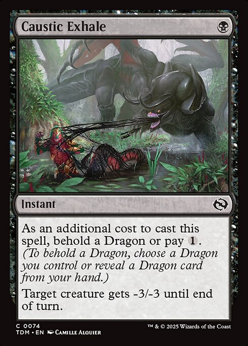 Caustic Exhale (74) (Foil) - Tarkir: Dragonstorm - Game On