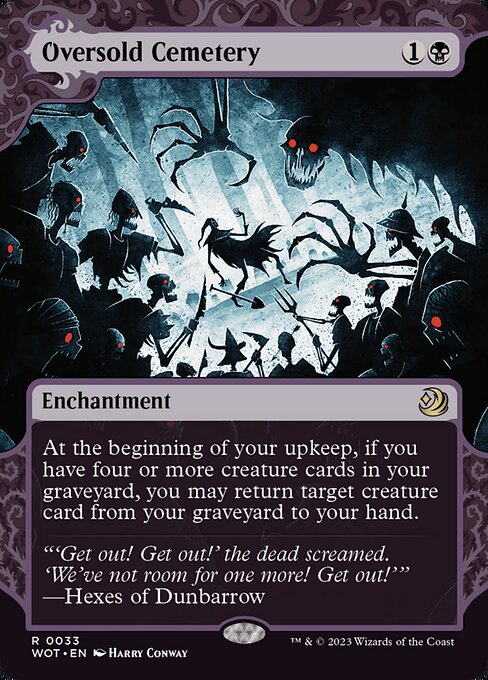Oversold Cemetery (33) - BORDERLESS - Wilds of Eldraine: Enchanting Tales - Game On