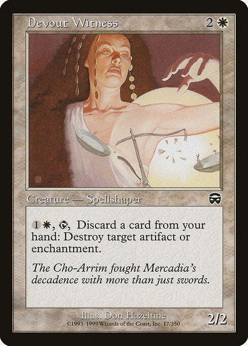 Devout Witness (17) - Mercadian Masques - Game On