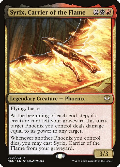 Syrix, Carrier of the Flame (80) - New Capenna Commander - Game On
