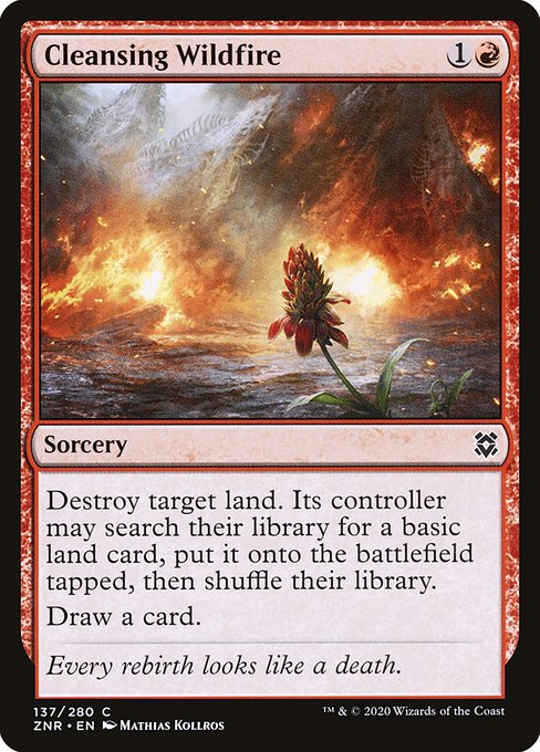 Cleansing Wildfire (137) - Zendikar Rising - Game On