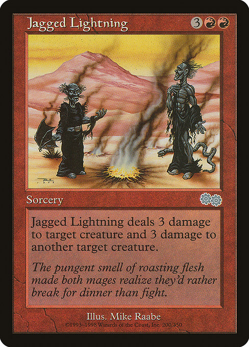 Jagged Lightning (200) - Urza's Saga - Game On