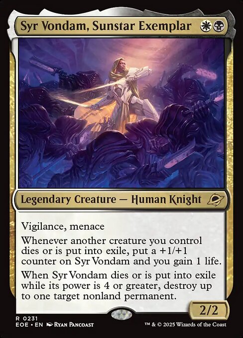 Syr Vondam, Sunstar Exemplar (231) (Foil) - Edge of Eternities - Game On