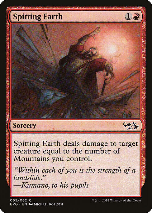 Spitting Earth (55) - Duel Decks Anthology: Elves vs. Goblins - Game On