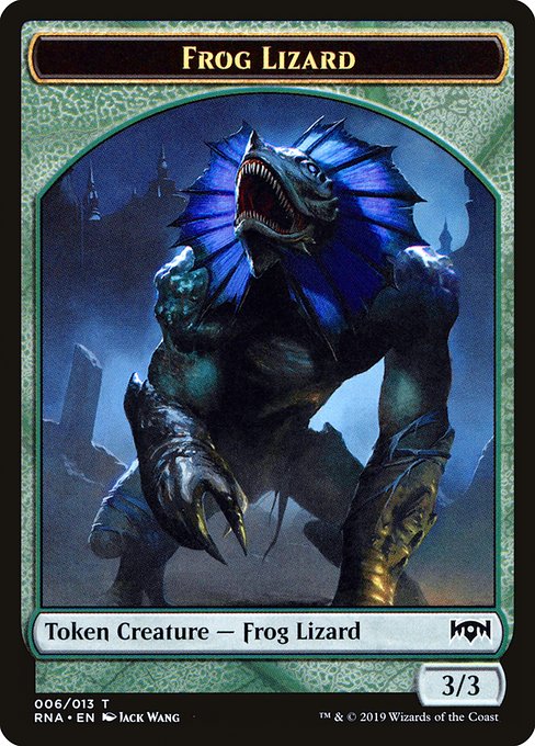 Frog Lizard (6) - Ravnica Allegiance Tokens - Game On