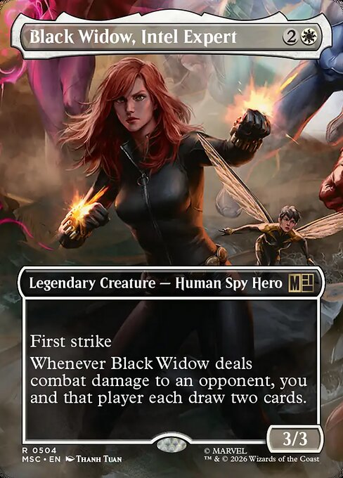 Black Widow, Intel Expert (504) - BORDERLESS - Marvel Super Heroes Commander - Game On