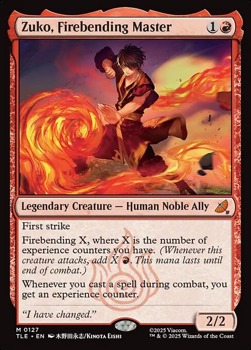 Zuko, Firebending Master (127) - Avatar: The Last Airbender Eternal - Game On