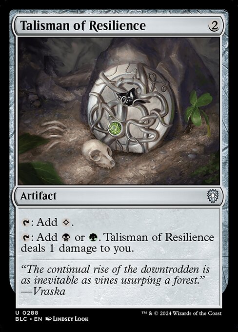 Talisman of Resilience (288) - Bloomburrow Commander - Game On