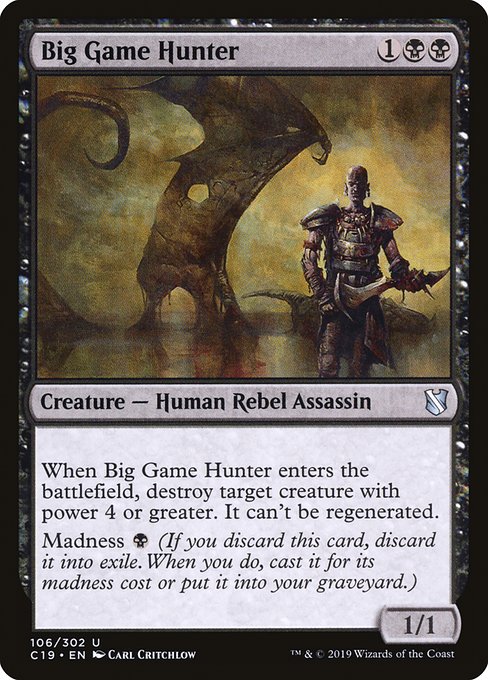 Big Game Hunter (106) - Commander 2019 - Game On