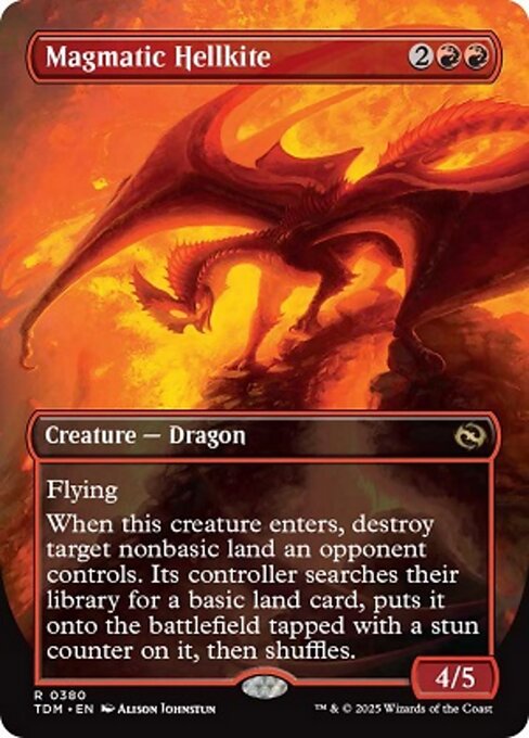 Magmatic Hellkite // Magmatic Hellkite (380) - BORDERLESS - FULL ART - Tarkir: Dragonstorm - Game On