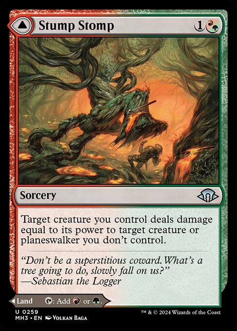 Stump Stomp // Burnwillow Clearing (259) (Foil) - Modern Horizons 3 - Game On