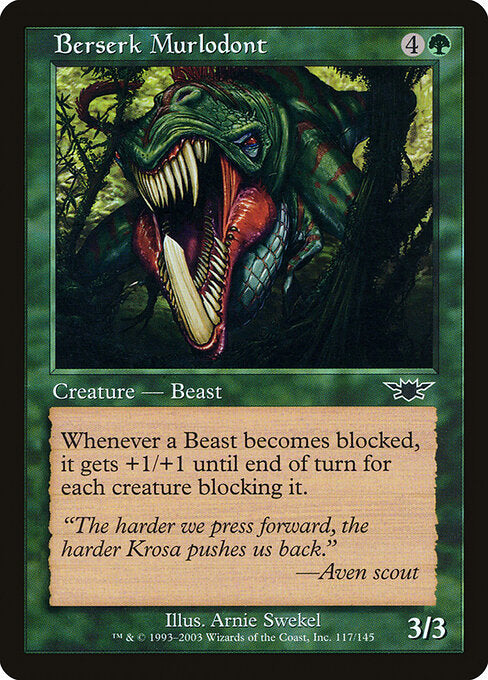 Berserk Murlodont (117) (Foil) - Legions - Game On