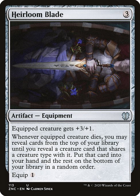 Heirloom Blade (113) - Zendikar Rising Commander - Game On