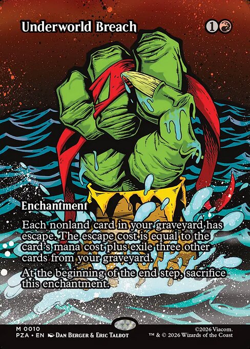 Underworld Breach (10) - BORDERLESS - FULL ART (Foil) - Teenage Mutant Ninja Turtles Source Material - Game On