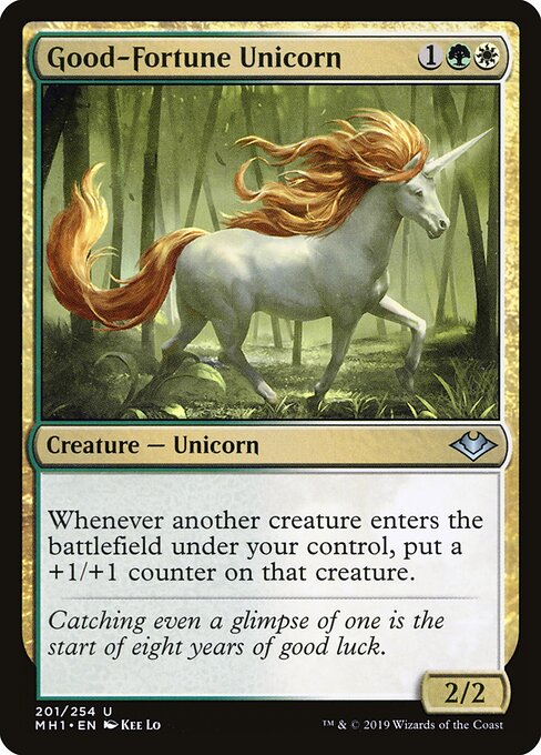 Good-Fortune Unicorn (201) - Modern Horizons - Game On