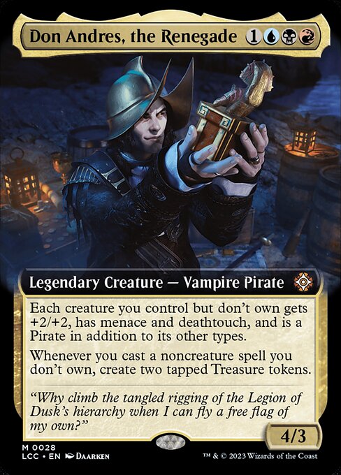 Don Andres, the Renegade (28) - EXTENDED ART - The Lost Caverns of Ixalan Commander - Game On