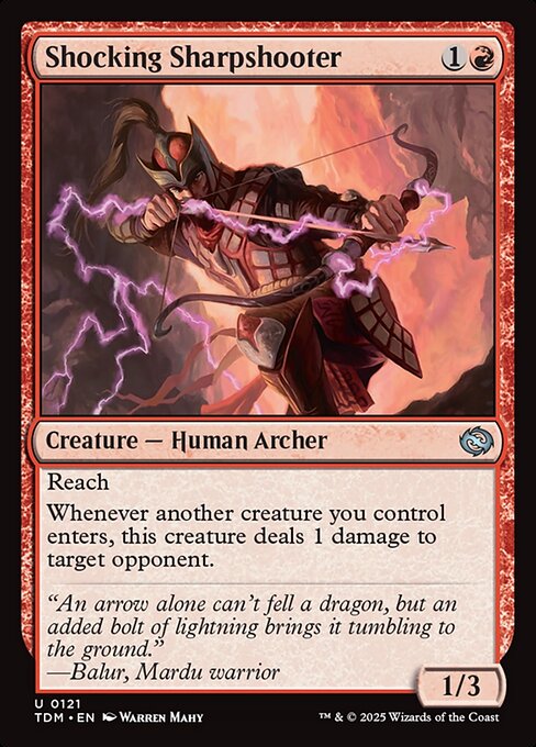Shocking Sharpshooter (121) (Foil) - Tarkir: Dragonstorm - Game On