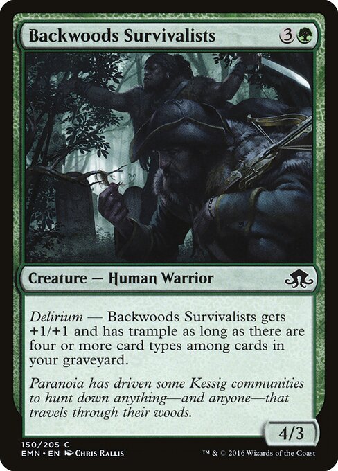 Backwoods Survivalists (150) (Foil) - Eldritch Moon - Game On