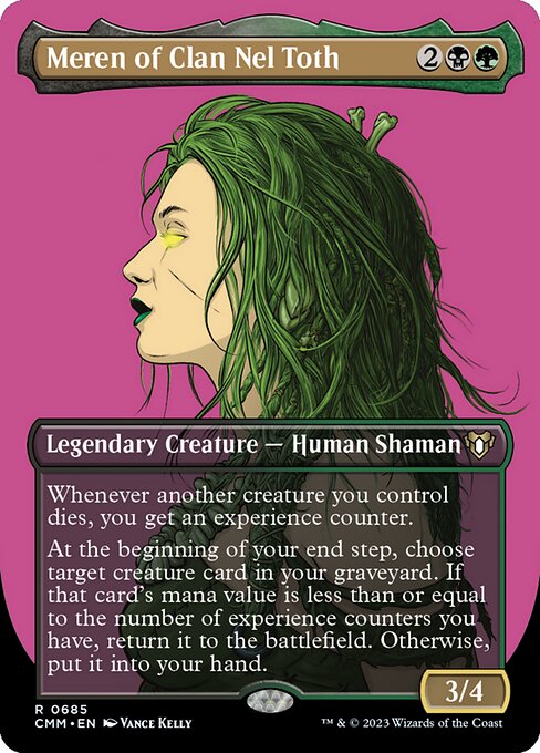 Meren of Clan Nel Toth (685) - BORDERLESS - FULL ART - Commander Masters - Game On