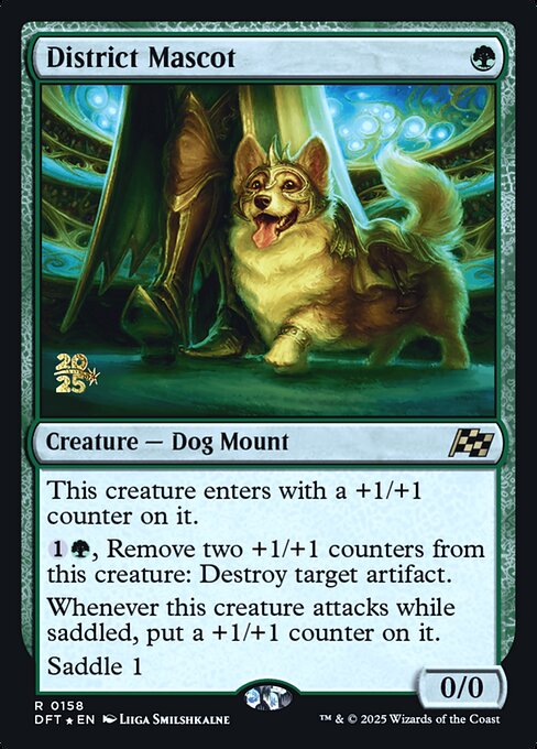 District Mascot (158s) (Foil) - Aetherdrift Promos - Game On
