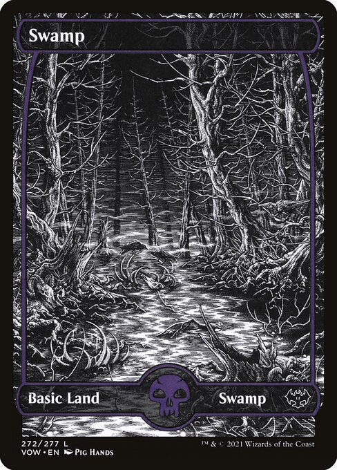 Swamp (272) - SHOWCASE - FULL ART (Foil) - Innistrad: Crimson Vow - Game On
