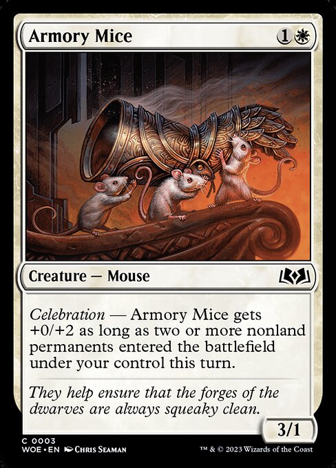 Armory Mice (3) - Wilds of Eldraine - Game On