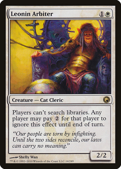 Leonin Arbiter (14) - Scars of Mirrodin - Game On