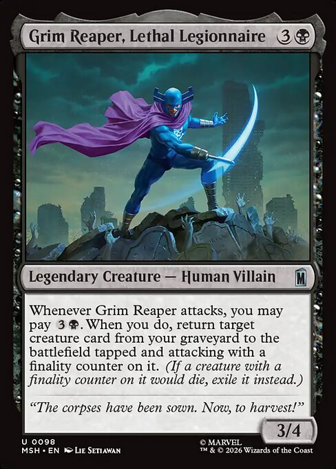 Grim Reaper, Lethal Legionnaire (98) - Marvel Super Heroes - Game On