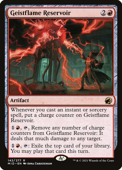 Geistflame Reservoir (142) (Foil) - Innistrad: Midnight Hunt - Game On