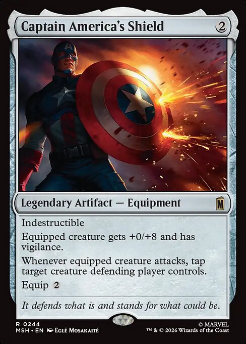 Captain America's Shield (244) (Foil) - Marvel Super Heroes - Game On