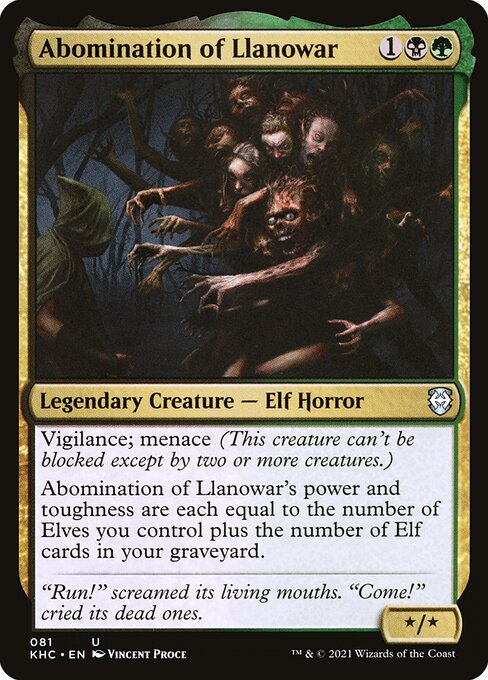 Abomination of Llanowar (81) - Kaldheim Commander - Game On