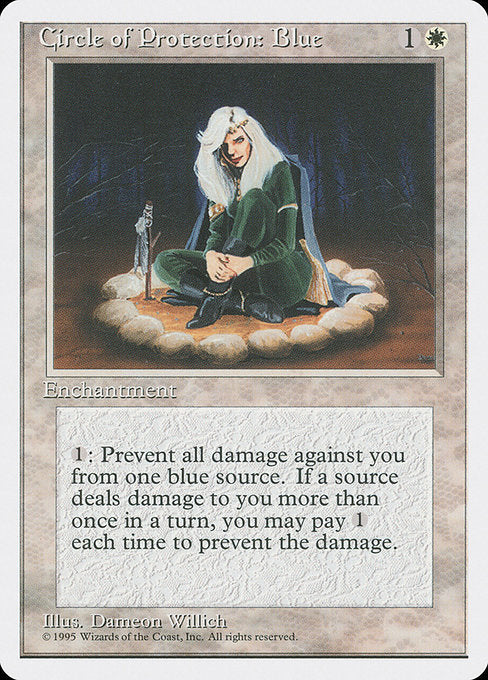Circle of Protection: Blue (15) - Fourth Edition - Game On